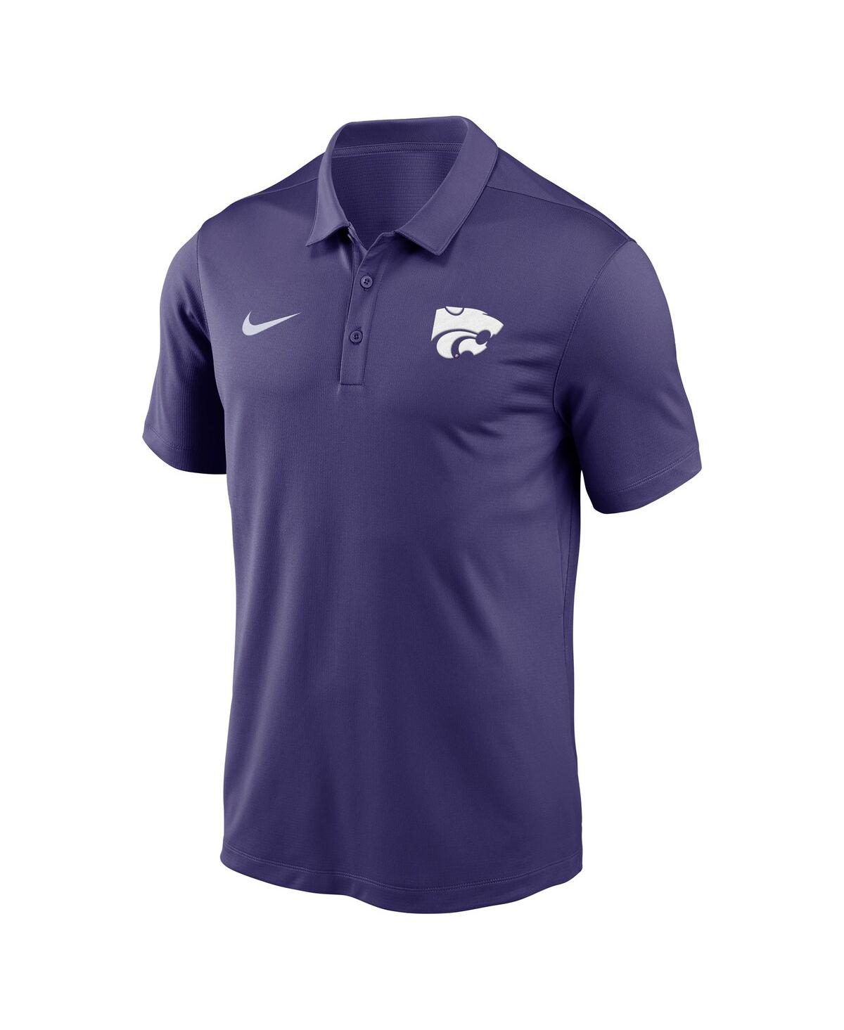 Nike Men's Purple Kansas State Wildcats Victory Solid Performance Polo Shirt In Blue