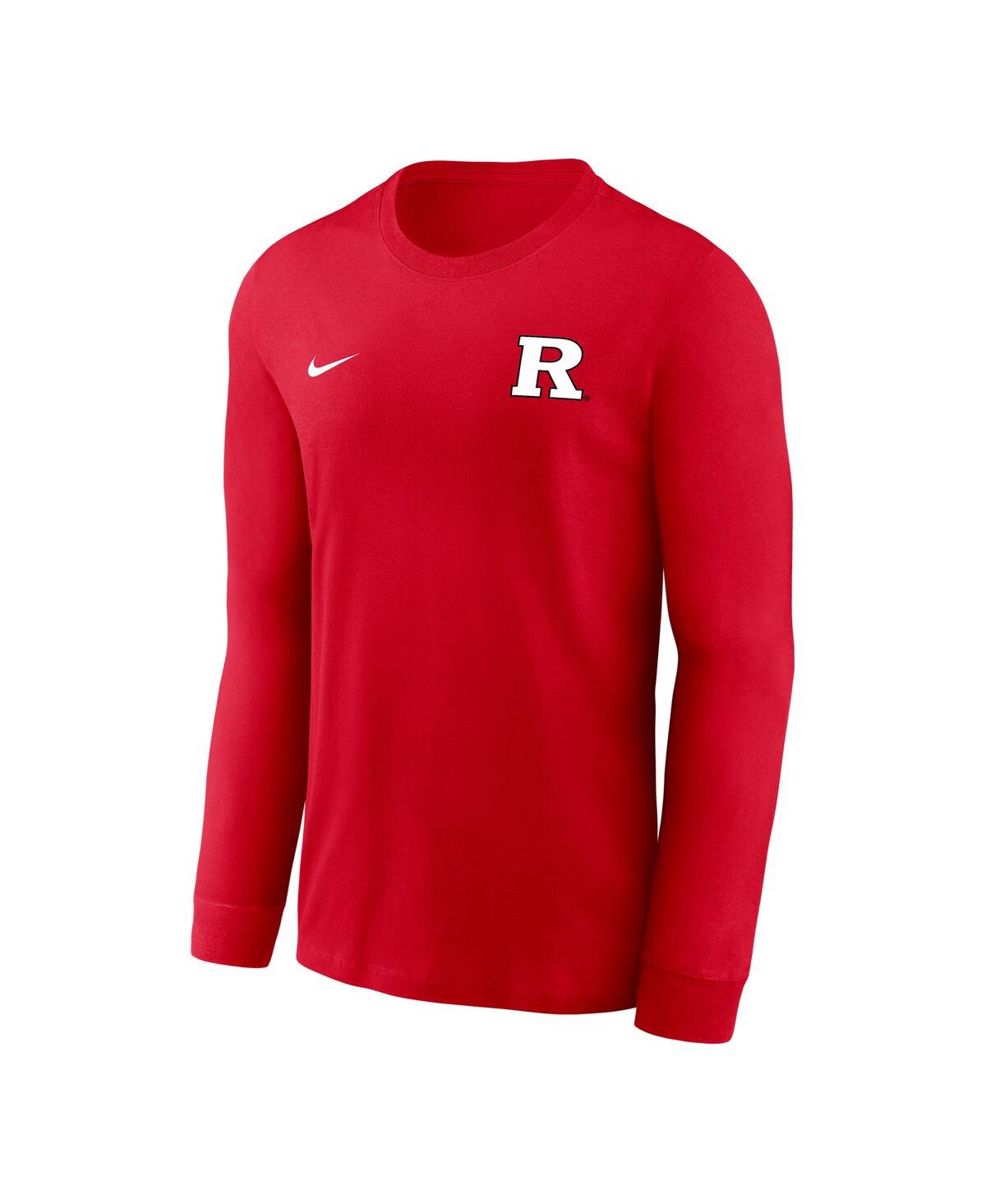Nike Men's Scarlet Rutgers Scarlet Knights Legend Dri-fit Long Sleeve T-shirt In Red