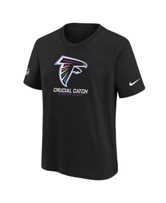 Big Boys and Girls Black Atlanta Falcons 2024 NFL Crucial Catch T-Shirt