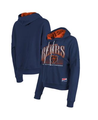 New Era - Women's Navy Chicago Bears Boxy Pullover Hoodie