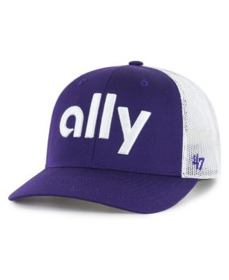 Men's Purple Alex Bowman Trucker Adjustable Hat