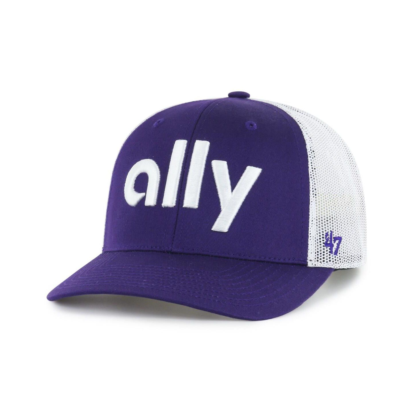 Мужская кепка '47 Brand Purple Alex Bowman Trucker Adjustable Hat — фото 3