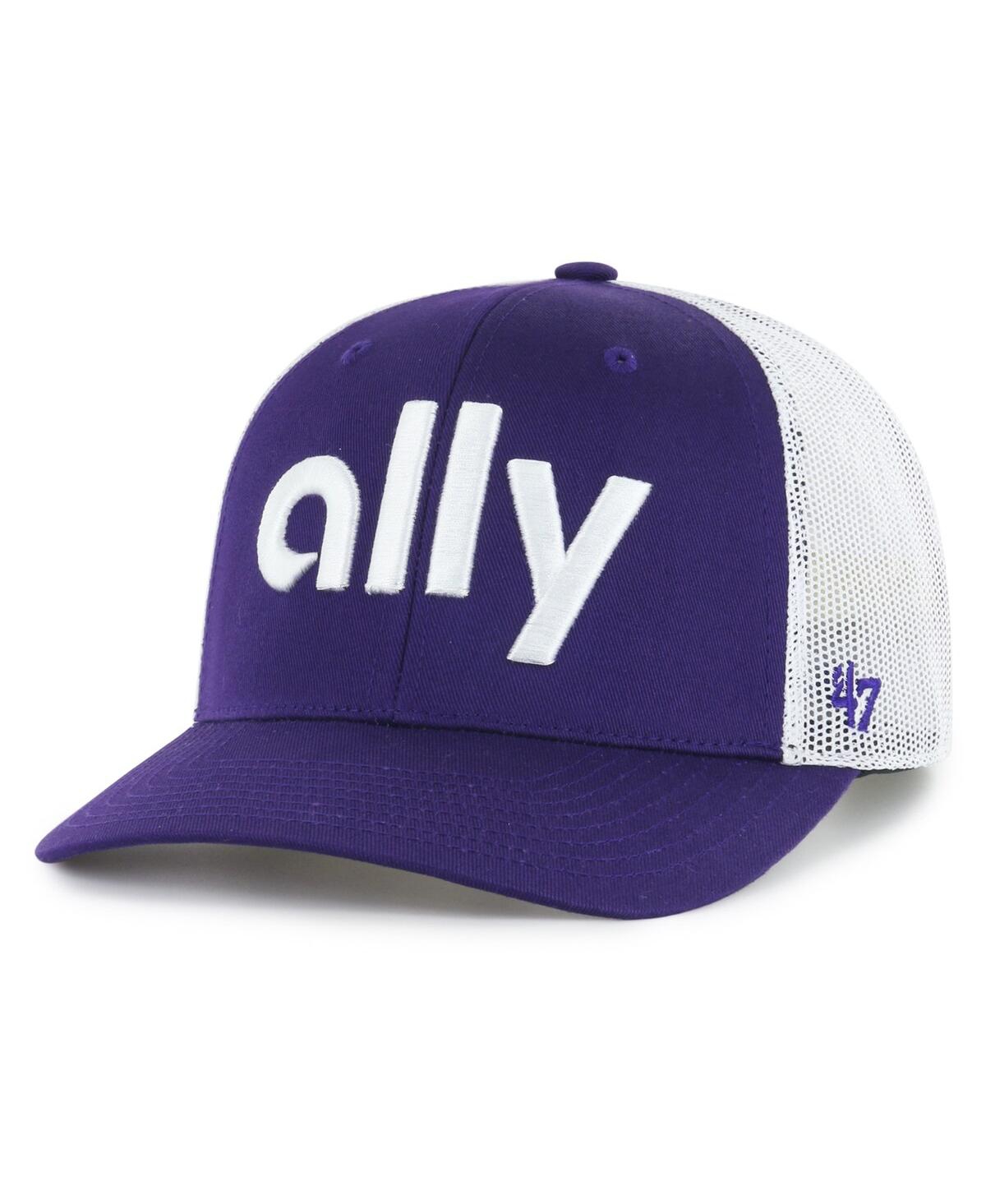 47 Brand Men's Purple Alex Bowman Trucker Adjustable Hat In Purple