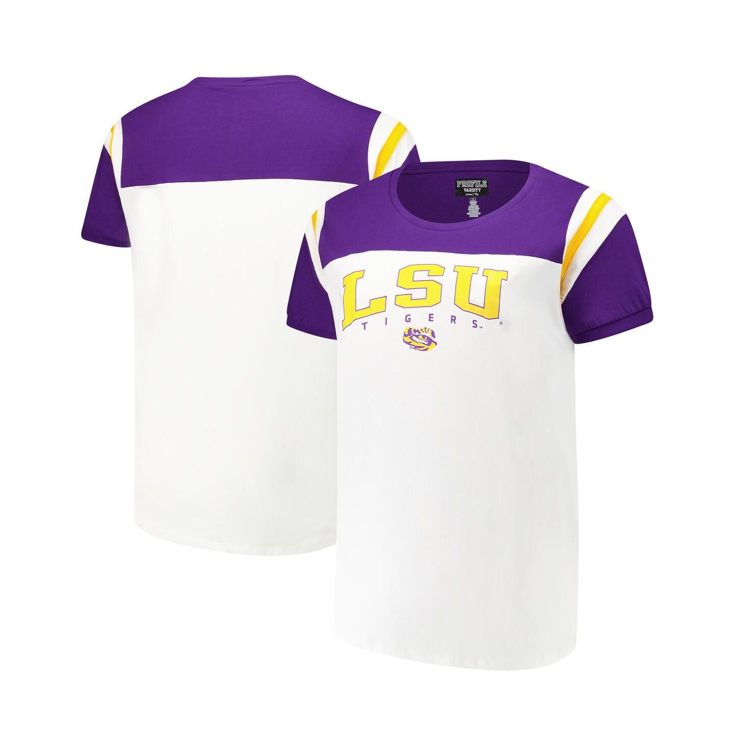 Женская футболка Fanatics White LSU Tigers Plus Size Winning Gear — фото 1