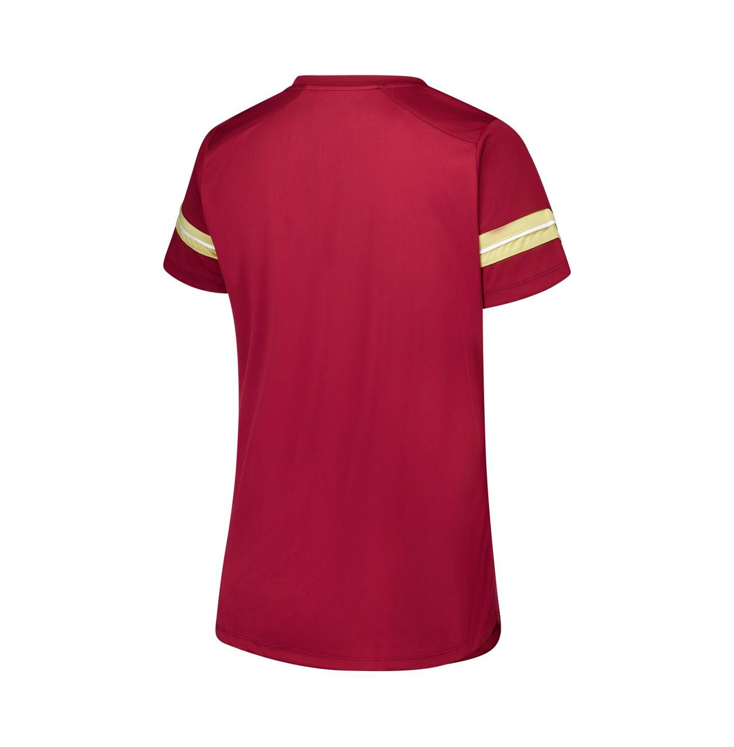 Женская футболка Fanatics Garnet Florida State Seminoles Plus Size Overtime Readiness Lace-Up — фото 2