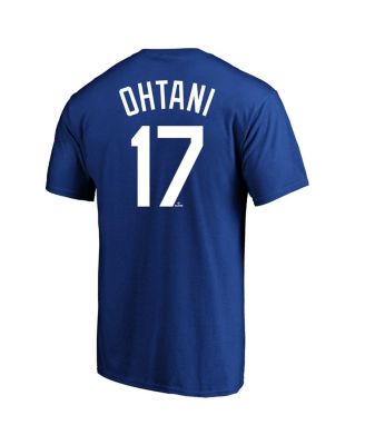 Men's Shohei Ohtani Royal Los Angeles Dodgers Big Tall Name Number T-Shirt