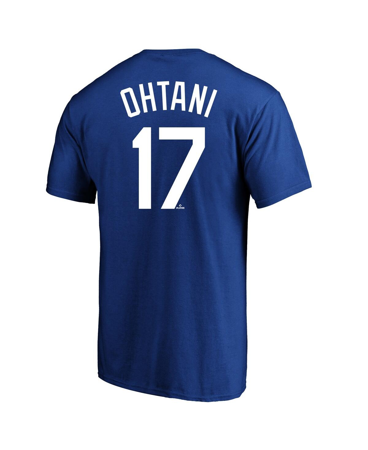 Fanatics Men's Shohei Ohtani Royal Los Angeles Dodgers Big Tall Name Number T-shirt In Multi