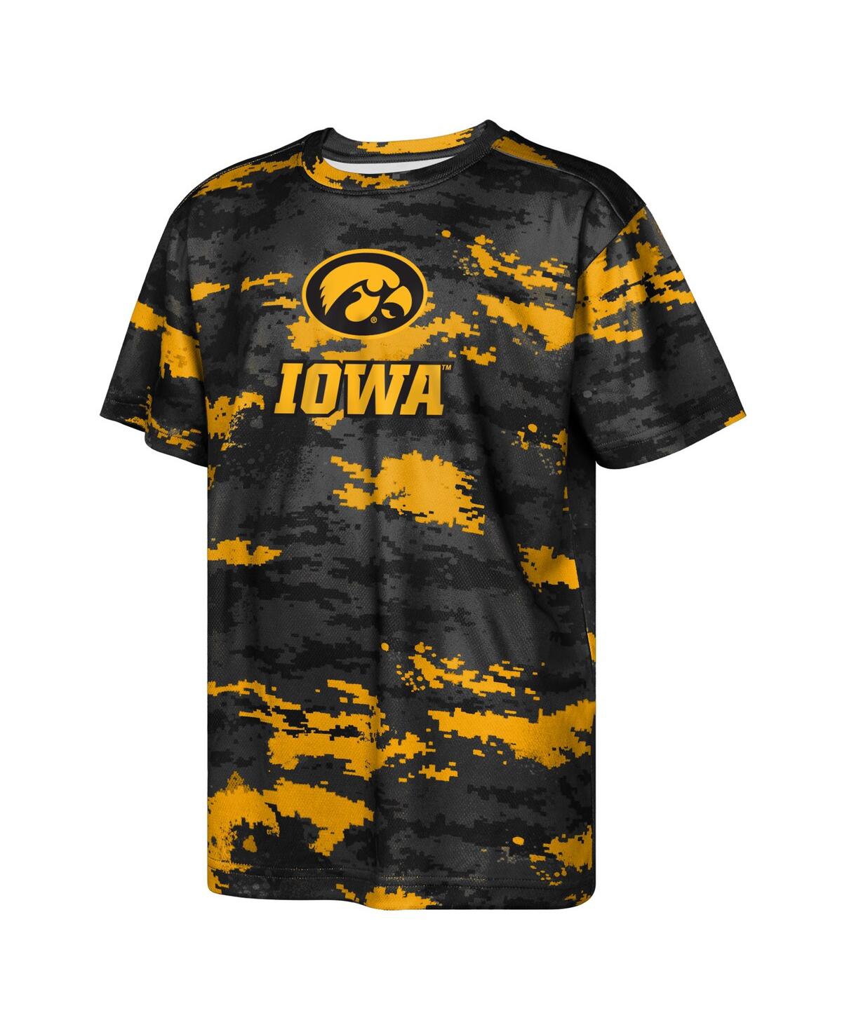 Outerstuff Big Boys And Girls Black Iowa Hawkeyes Scrimmage Sublimated T-shirt In Black