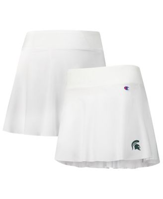 Champion - Women's White Michigan State Spartans Tailgate Soft Touch Skort