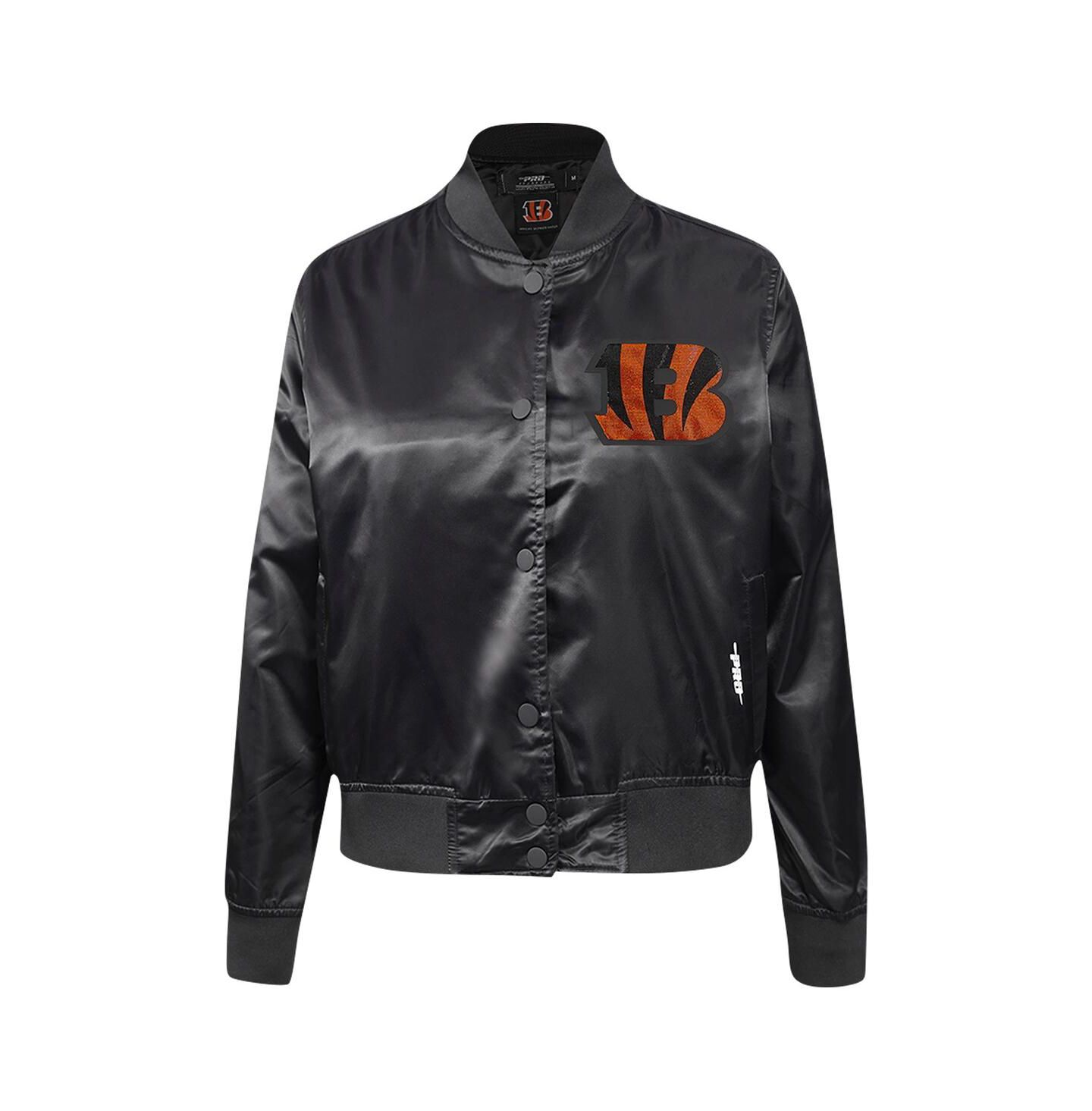 Женская куртка Pro Standard Black Cincinnati Bengals Jeweled Satin Full-Snap — фото 3