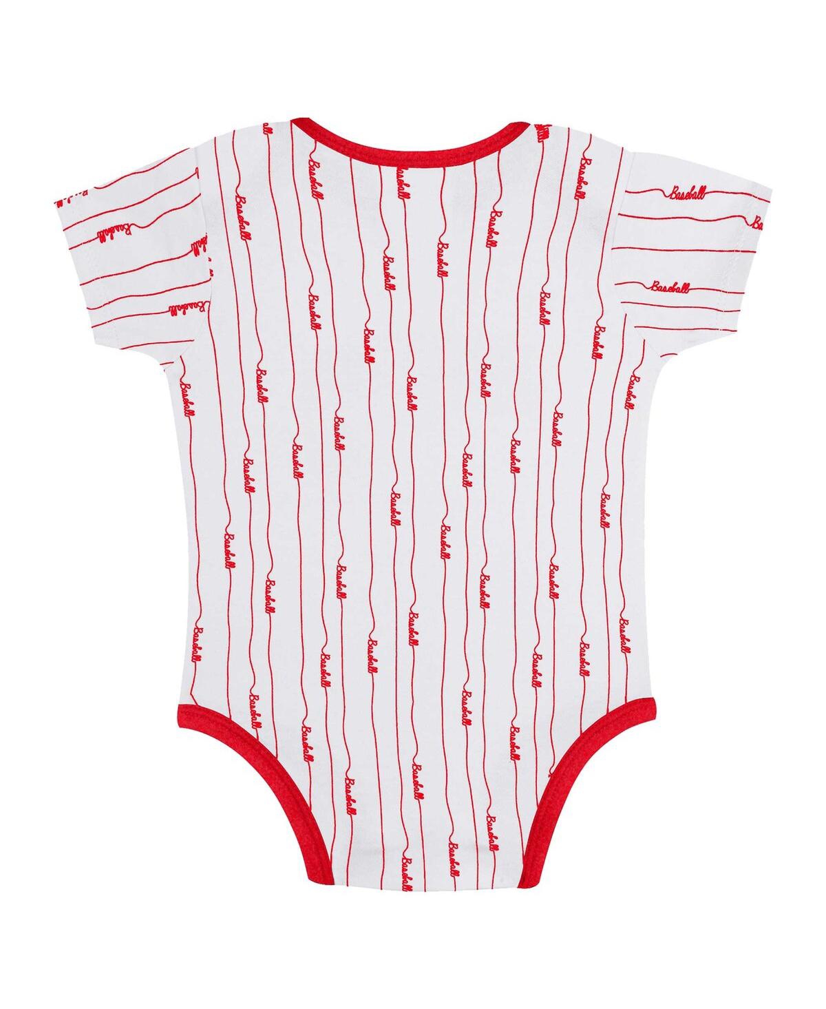 Outerstuff Baby Boys And Girls Los Angeles Angels Play Ball 2-pack Bodysuit Set In Gray