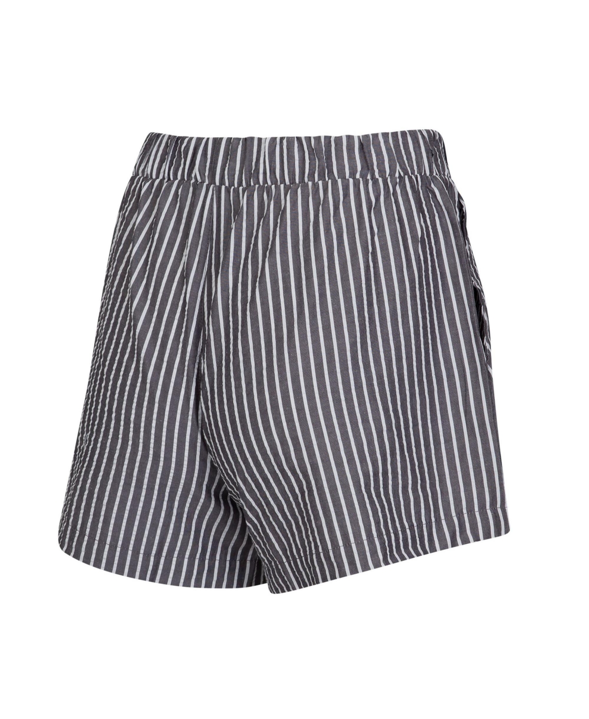Concepts Sport Women's 2-pack Black Minnesota Vikings Stripes And Solids Boxer Shorts Set In Multi