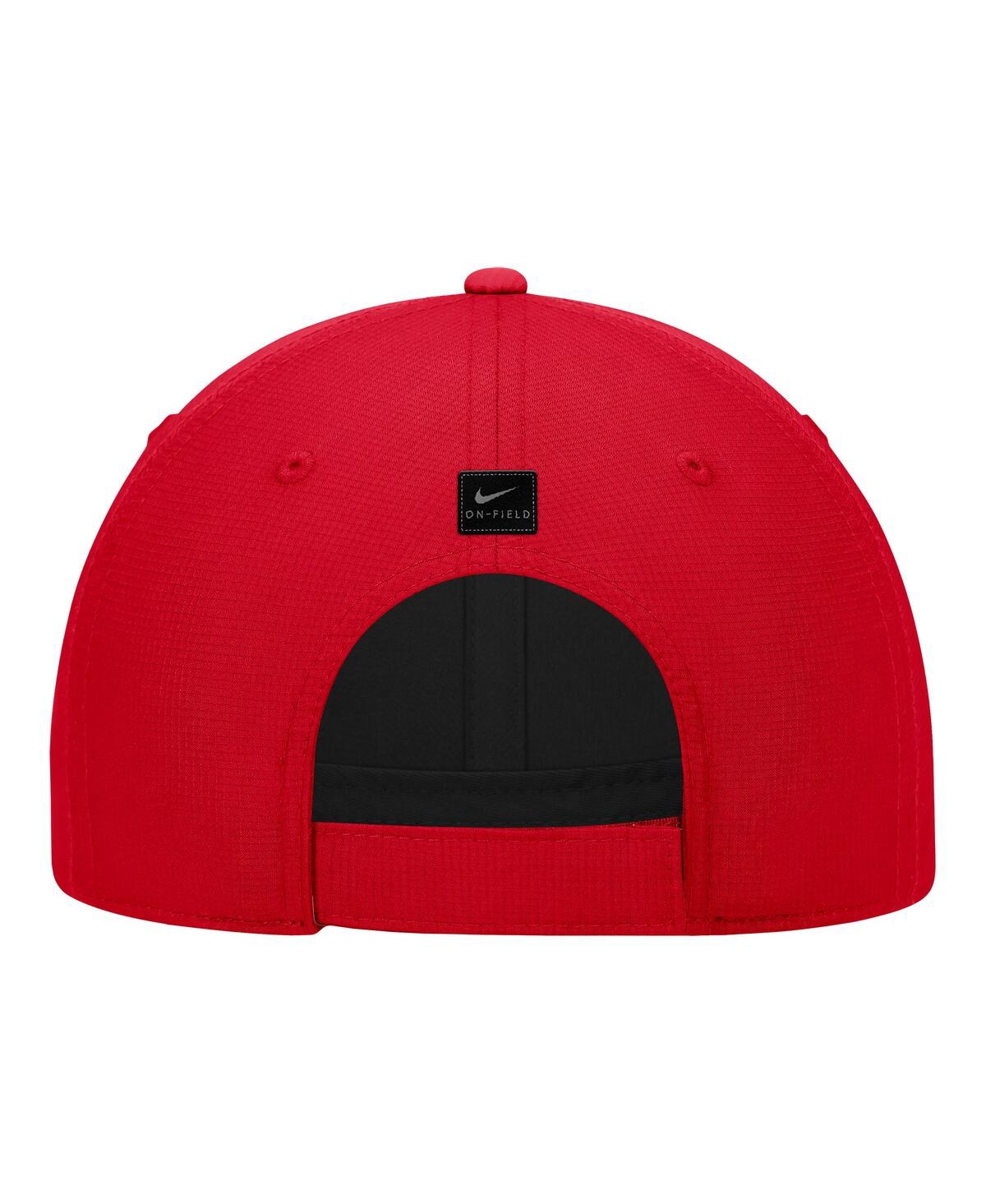 Nike Men's Red Smu Mustangs 2025 On-field Club Performance Adjustable Hat In Red