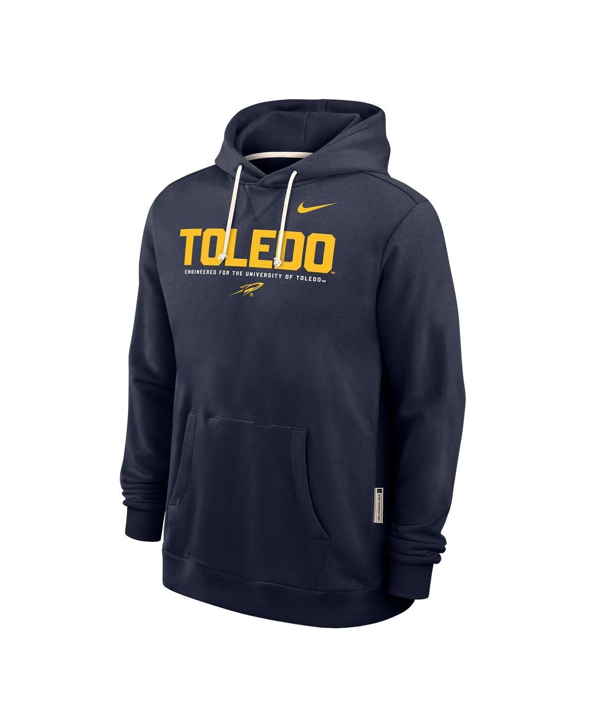 Nike Men's Navy Toledo Rockets 2025 Sideline Performance Pullover Hoodie In Blue