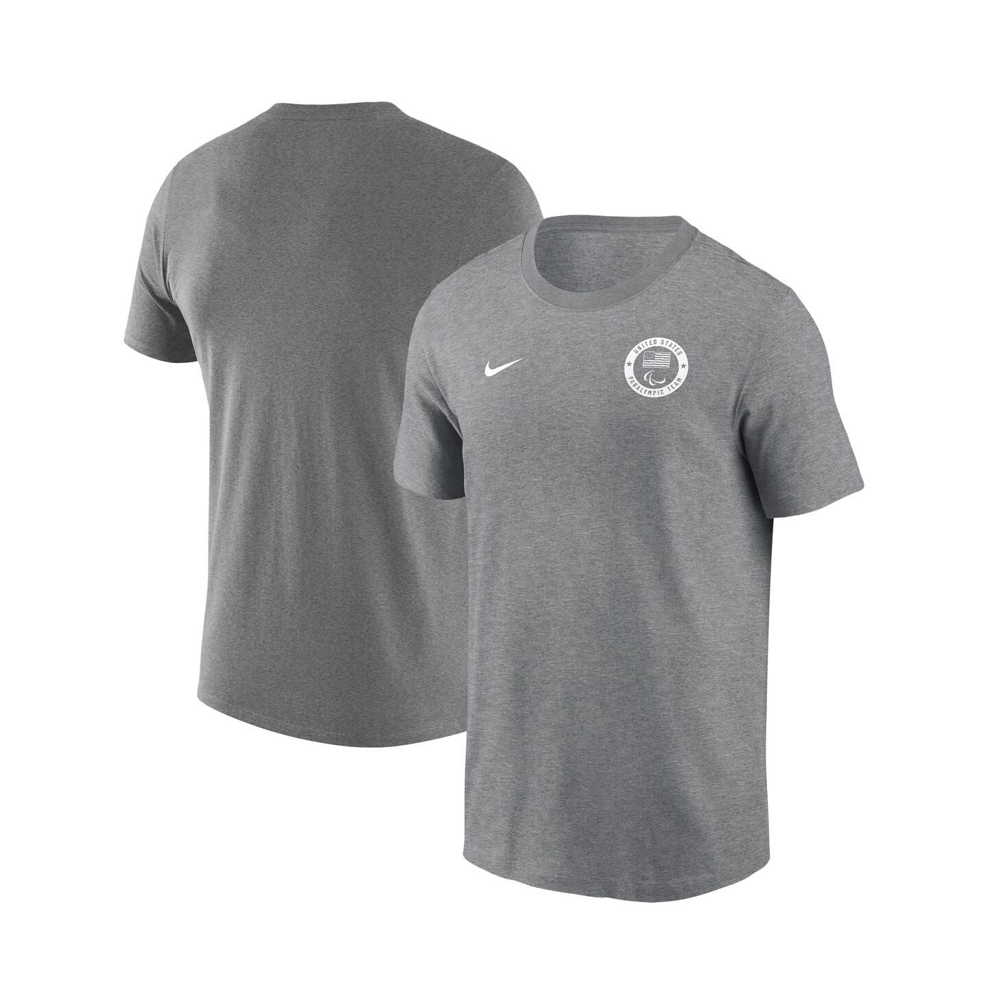 Мужская футболка Nike Gray U.S. Paralympics Team Issue Legend Performance — фото 1