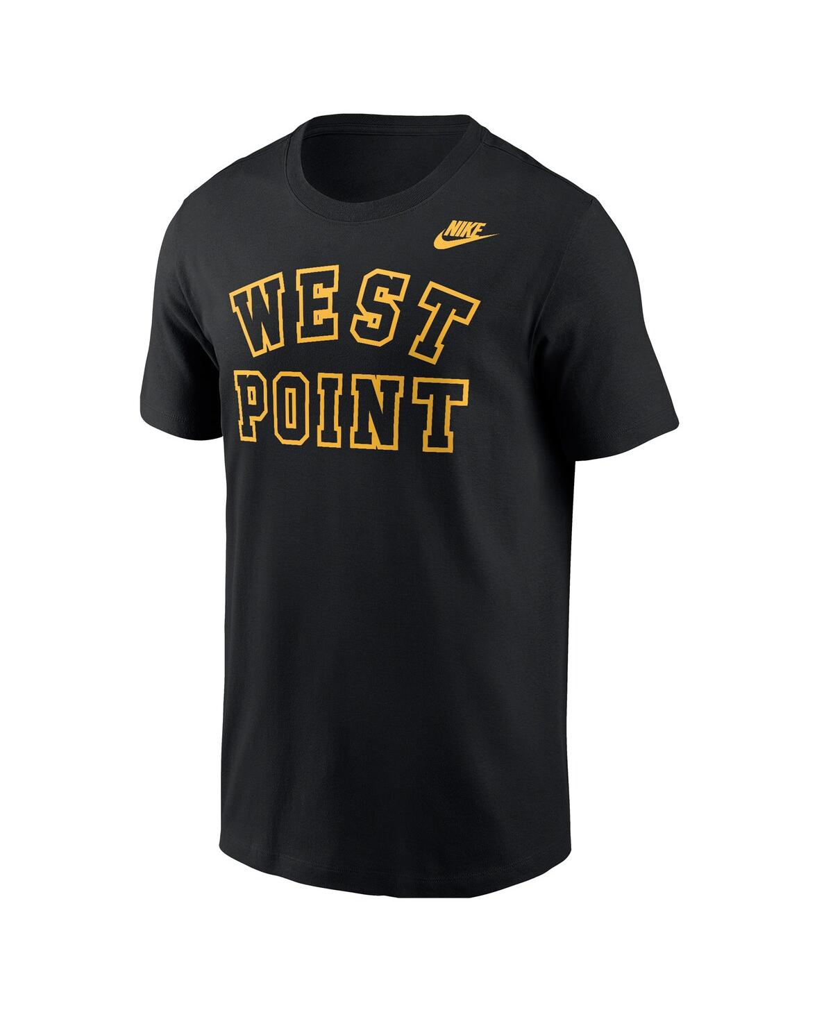 Nike Men's Black Army Black Knights Wordmark West Point Classic Collection T-shirt In Black