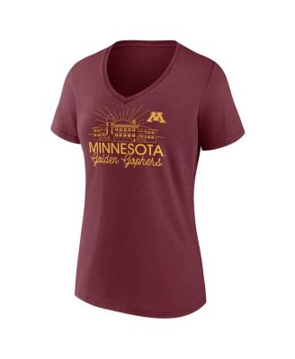 Women's Maroon Minnesota Golden Gophers Fundamentals Region Draw T-Shirt