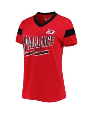 Women's Red Bubba Wallace Pre-Game V-Neck T-Shirt