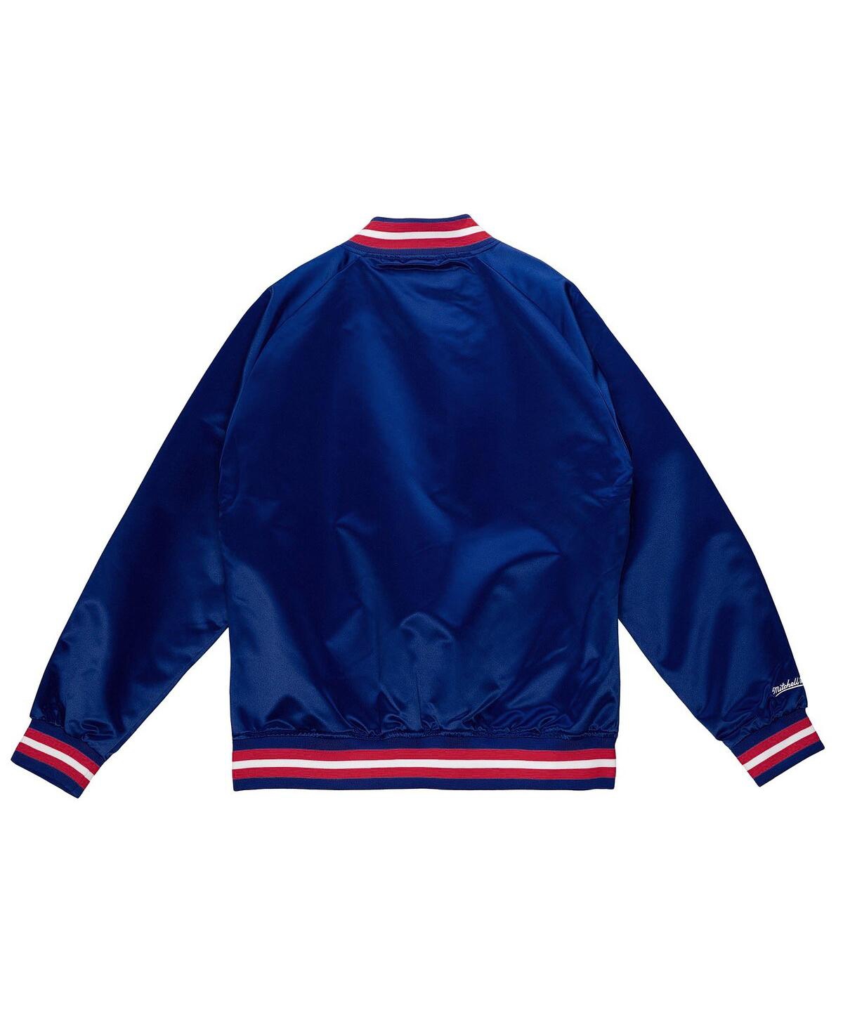 Mitchell & Ness Men's Royal Kansas City Kings Lightweight Satin Full-snap Jacket In Blue