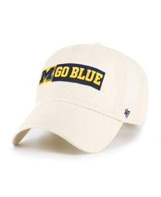 '47 Brand - Men's Natural Michigan Wolverines Clean Up Adjustable Hat