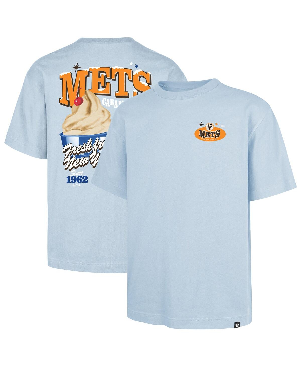 47 Brand Men's Light Blue New York Mets Ice Cream Parlor Foundation T-shirt In Multi