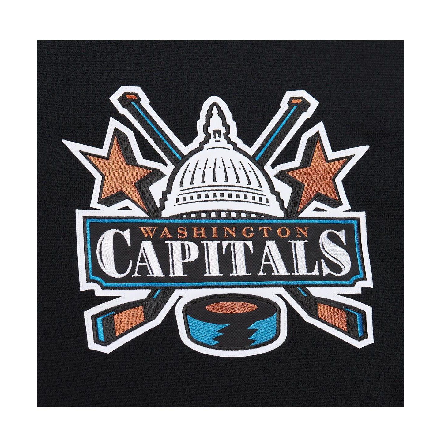 Мужской топ Mitchell & Ness Alexander Ovechkin Black Washington Capitals 2005/06 Power Play Jersey — фото 3