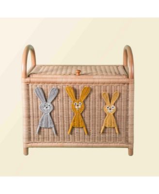 - Handcrafted Rattan Anais Storage Trunk with handles - Wicker