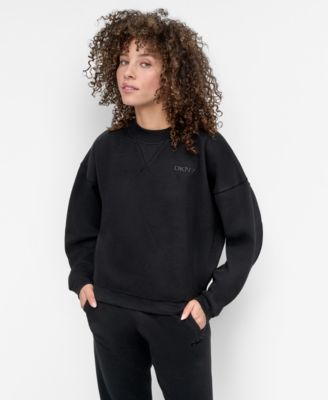 DKNY - Women's Silicone Logo Crewneck Sweatshirt