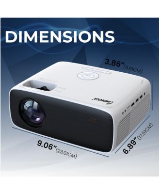 200 ANSI Lumens Home Theater Projector, 720P, up to 180”+Protective Case