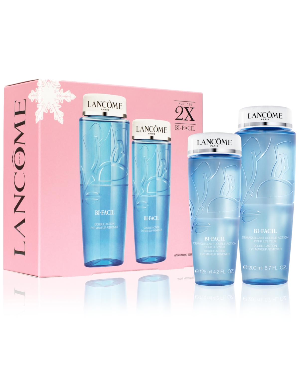 Lancôme 2-pc. Bi-facil Double-action Eye Makeup Remover Limited-edition Holiday Gift Set In Transparent