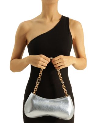 Luna Small Leather Baguette