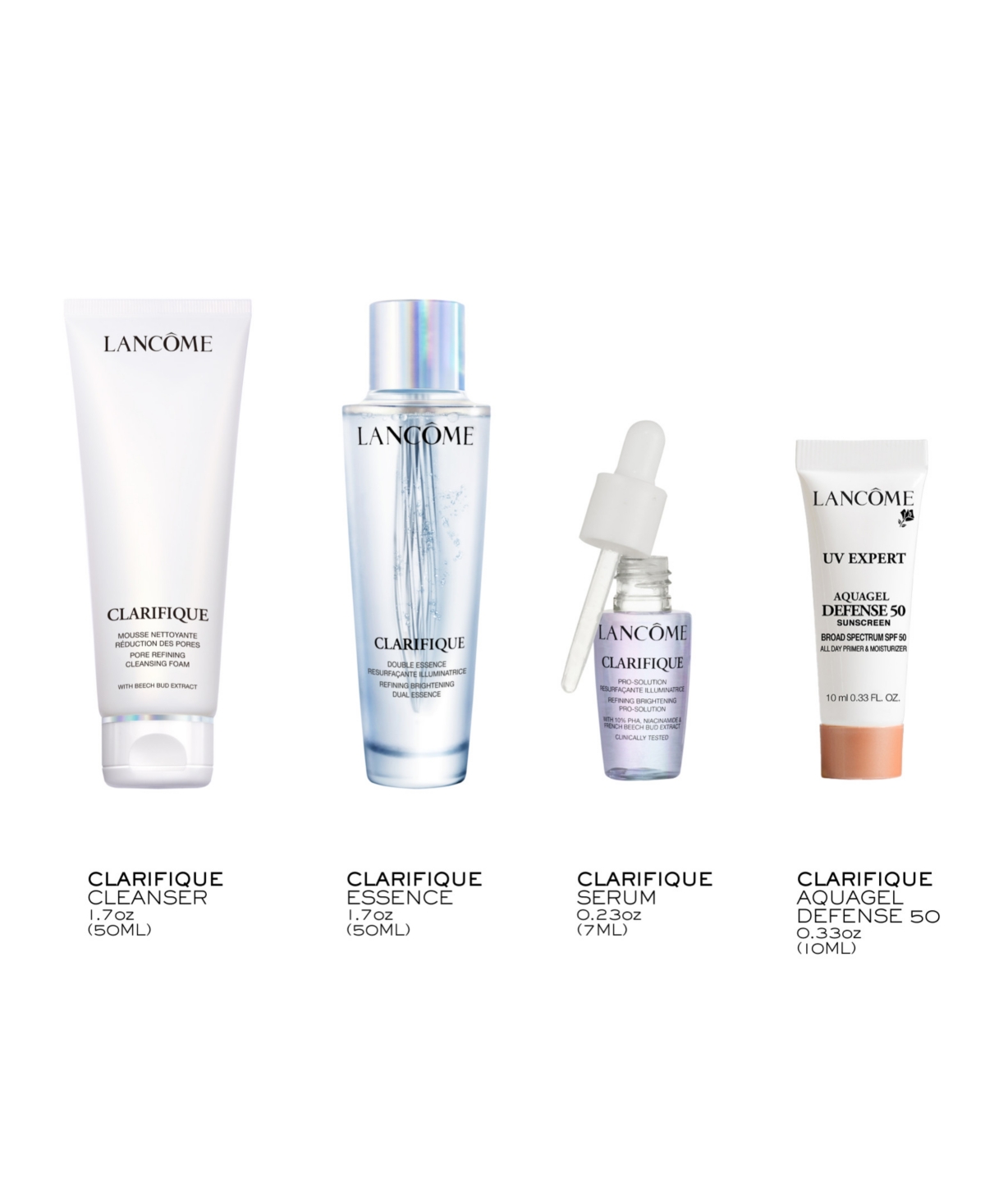 Lancôme 4-pc. Limited-edition Clarifique Skincare Set In Transparent
