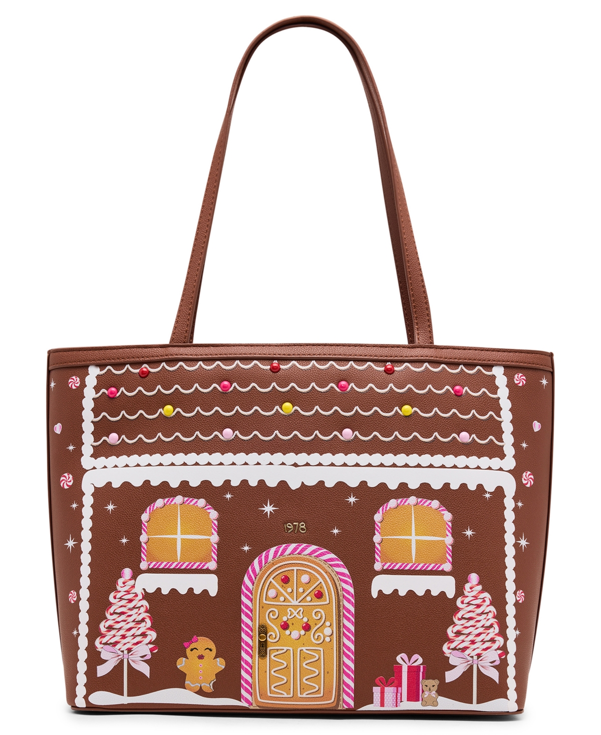 Betsey Johnson Baking Spirits Bright Medium Tote Bag In Brown