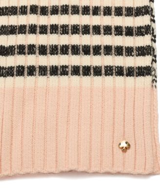 Striped Ribbed Scarf