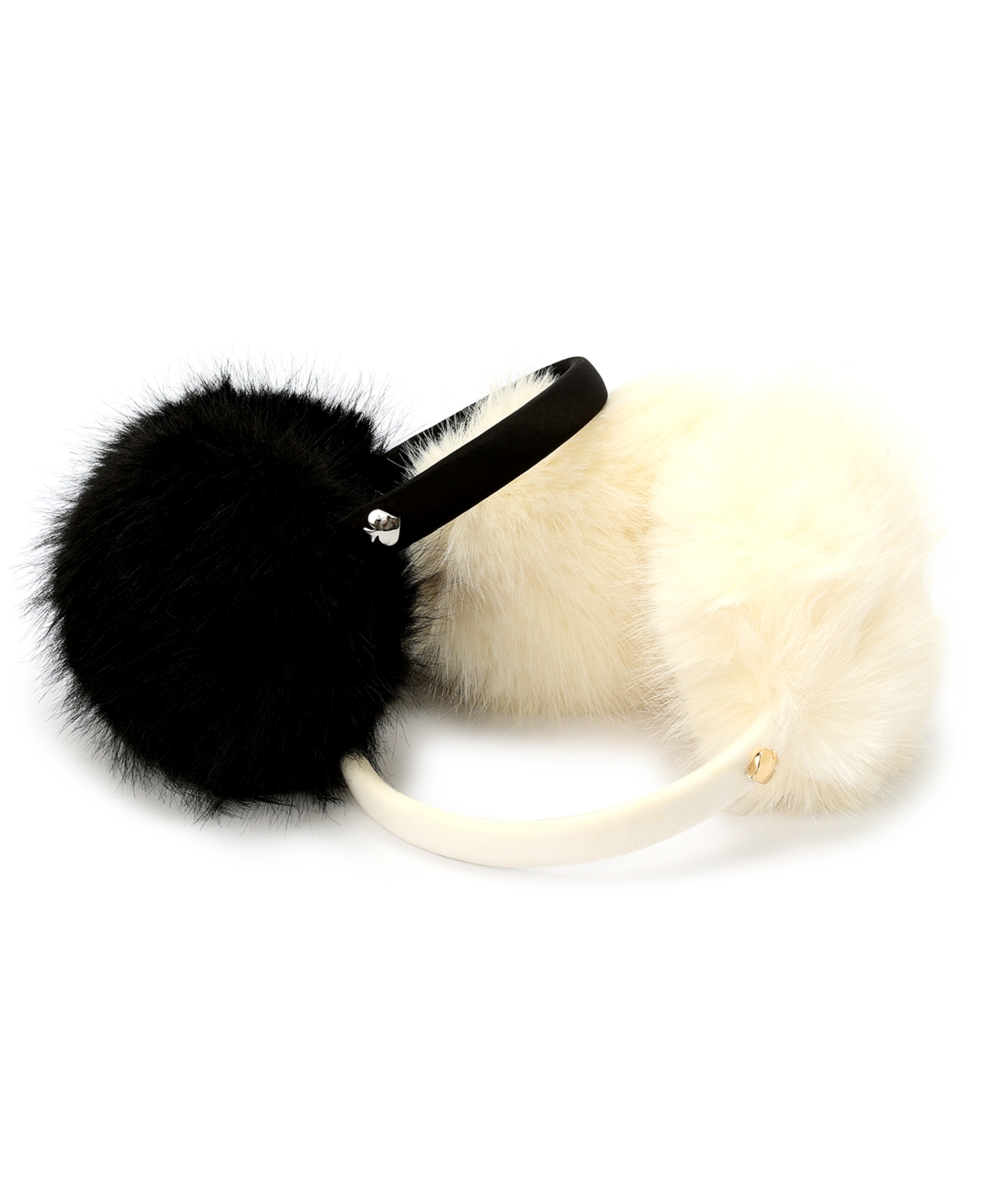 Kate Spade Oversized Faux-fur Earmuffs In Neutral