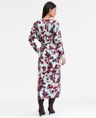 Women's Dolman-Sleeve Surplice-Neck Dress, Macy's Exclusive