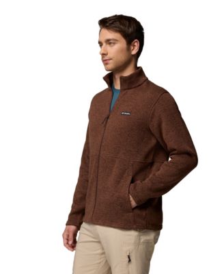 Men's Alto Pass Textured Knit Sweater Fleece Zip-Front Jacket