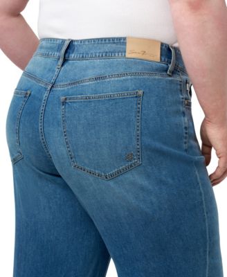 Plus Size Featherweight Wide Leg Jeans