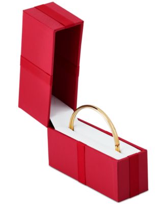 14k Gold Polished Hinge Bangle Bracelet 