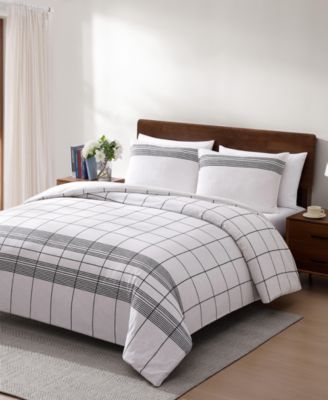Brooklyn Heights Striped Cotton 3-Piece Comforter Set, King