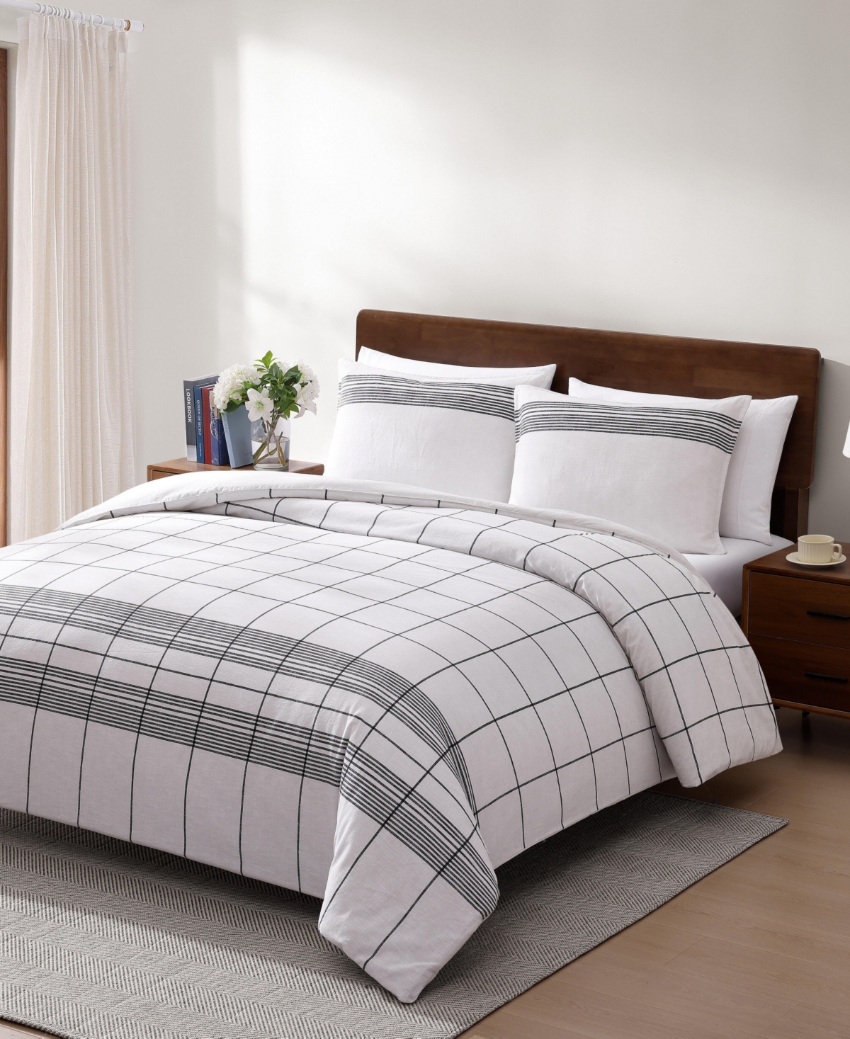 Tommy Hilfiger Brooklyn Heights Striped Cotton 2-Piece Comforter Set, Twin/Twin Xl