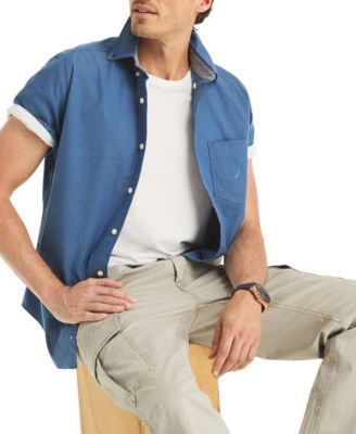 Men's Short Sleeve Button-Down Oxford Shirt