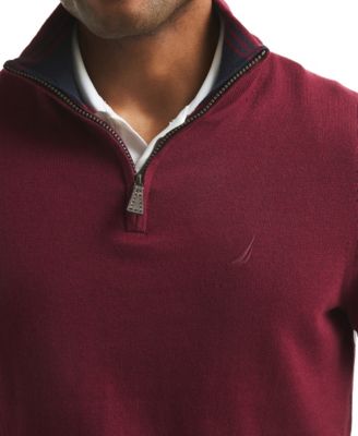 Men's Navtech Classic-Fit Solid Quarter Zip Sweater