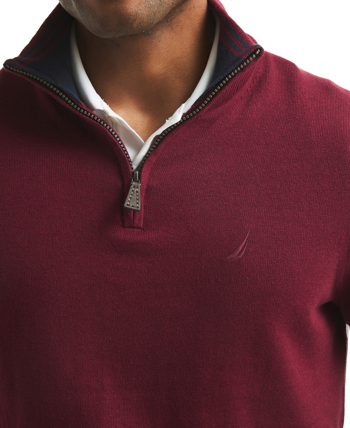 Nautica Men's Navtech Classic-Fit Solid Quarter Zip Sweater