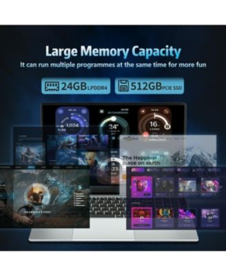 15.6 in Windows 11 Laptop 24G DDR4 512G SSD with Intel Celeron FHD 1080 Fhd Laptop Computers