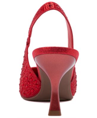 Women's Dazzy Slingback Rhinestone Dress Pumps