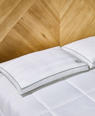 Lacoste Home - Tennis Stripe Cotton Gusseted Medium-Density Pillow, King