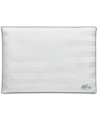 Tennis Stripe Cotton Gusseted Firm-Density Pillow, King