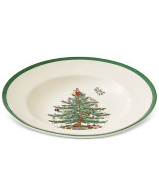 Christmas Tree Soup Plates, Set of 4