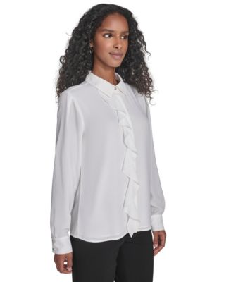 Petite Long Sleeve Blouse